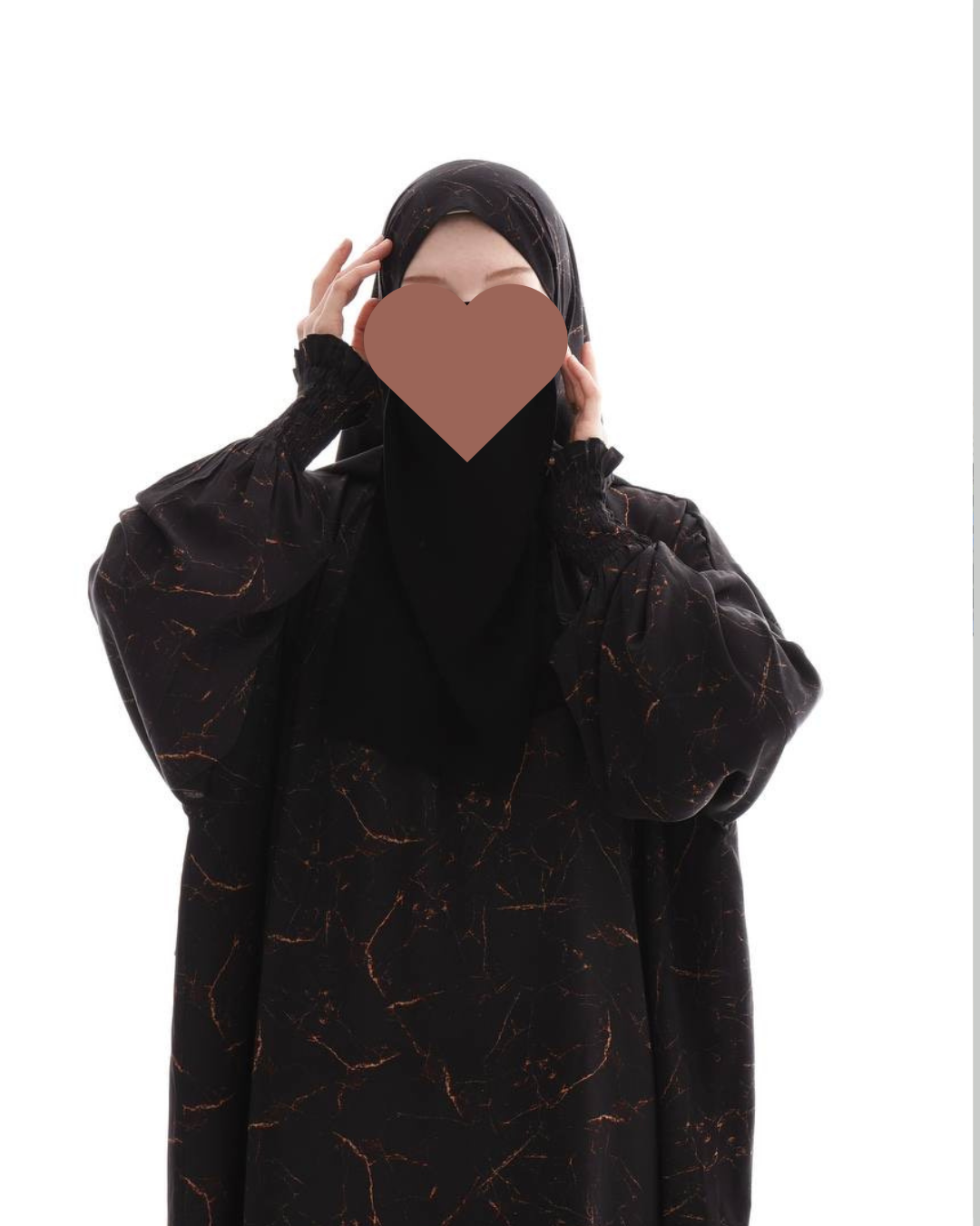 Abaya mit passendem Kopftuch