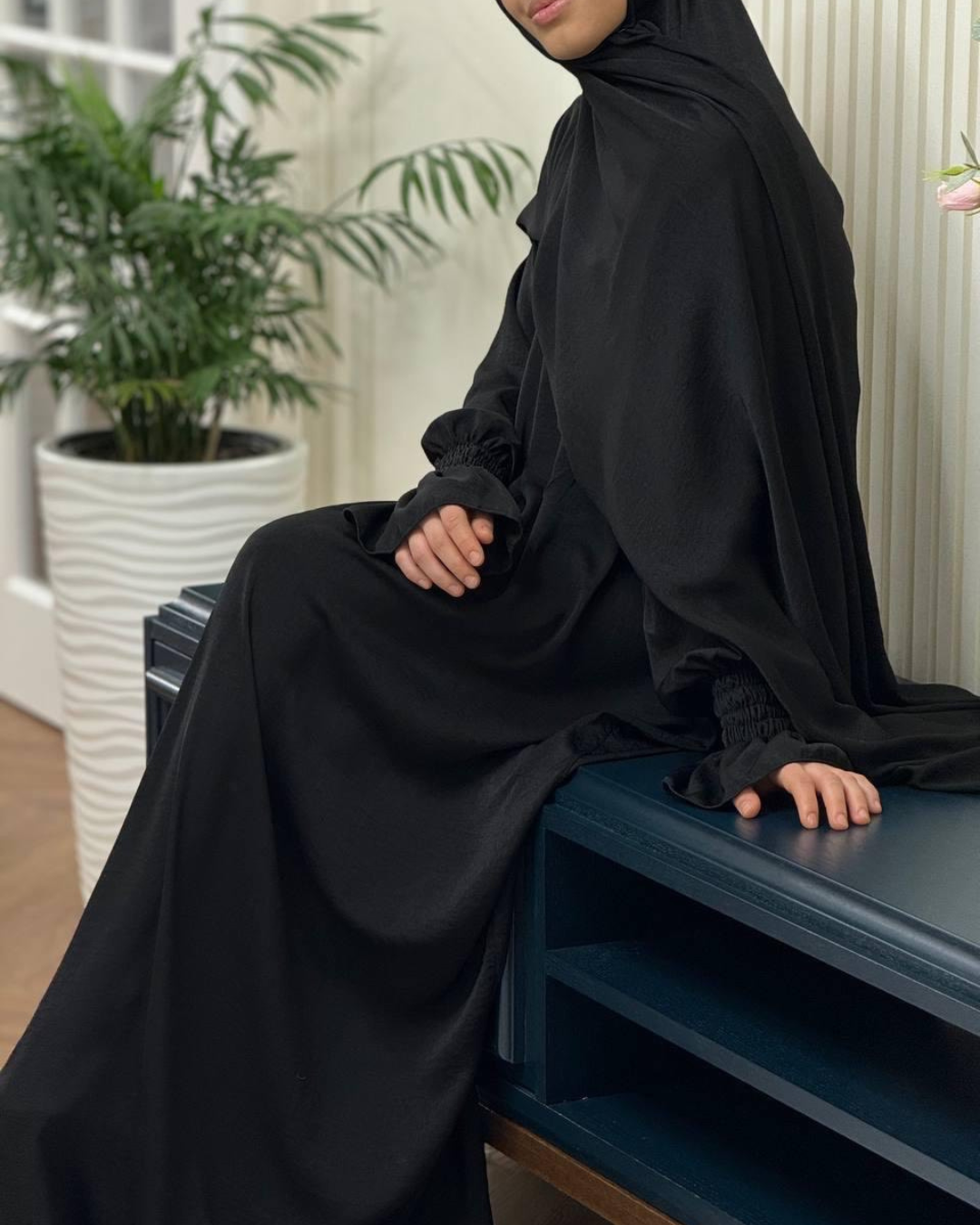 2-teiliges Set mit passendem Kopftuch - klassisch