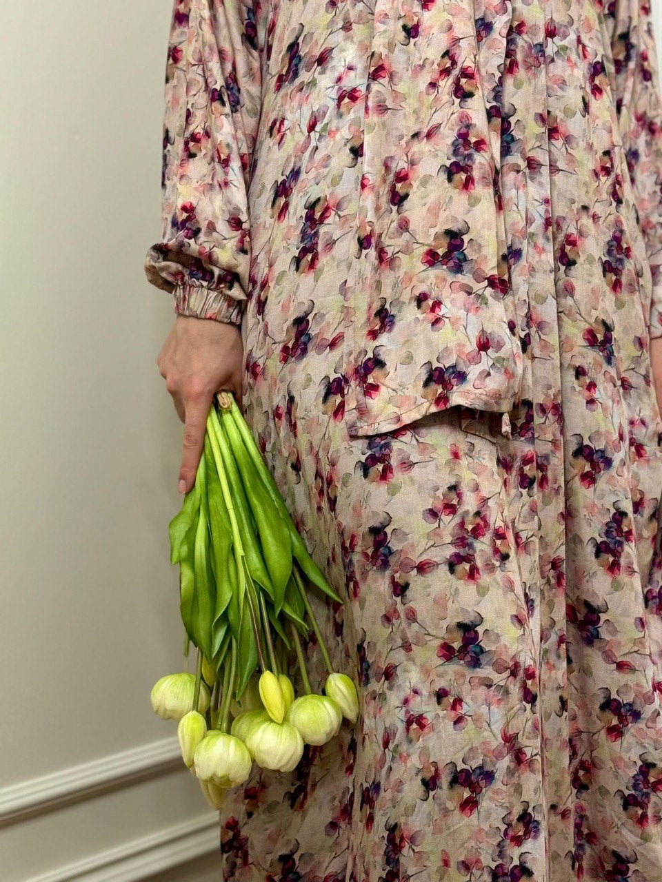 Zweiteiliges Gebetskleid mit angenähtem Kopftuch - klassisch