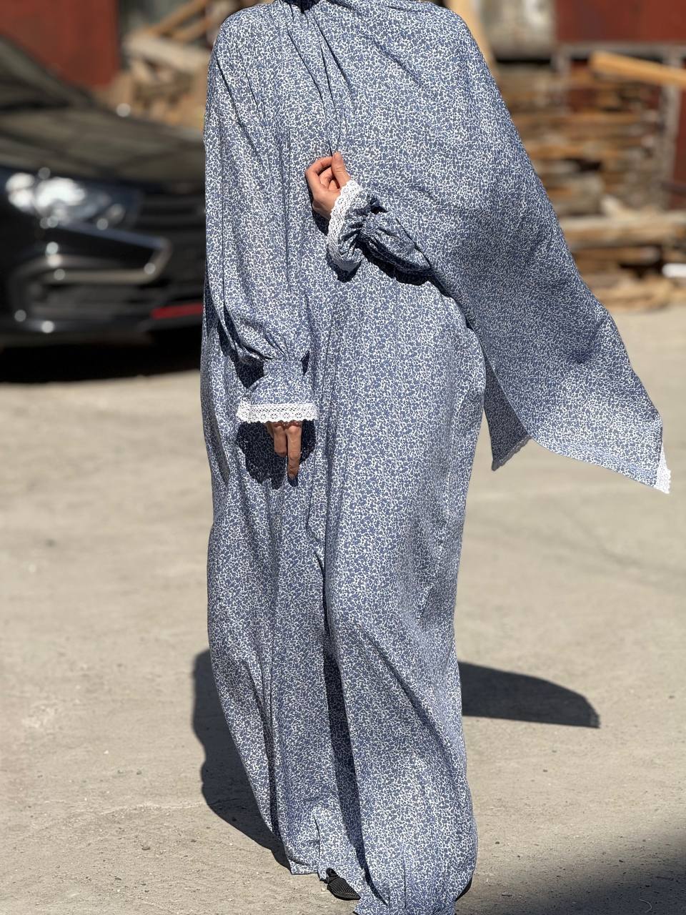 Gebetskleid mit passendem Kopftuch - klassisch