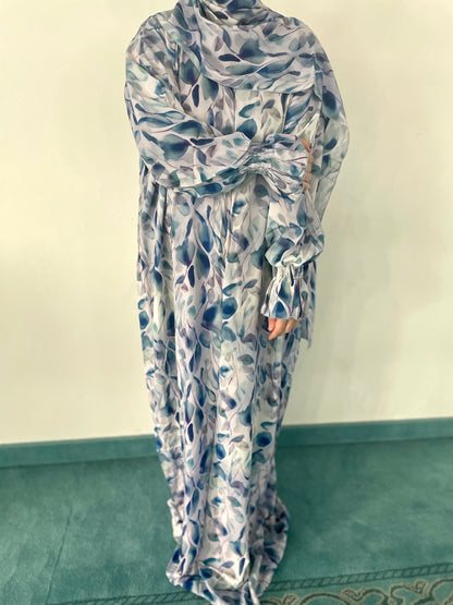 Gebetskleid mit passendem Kopftuch - klassisch