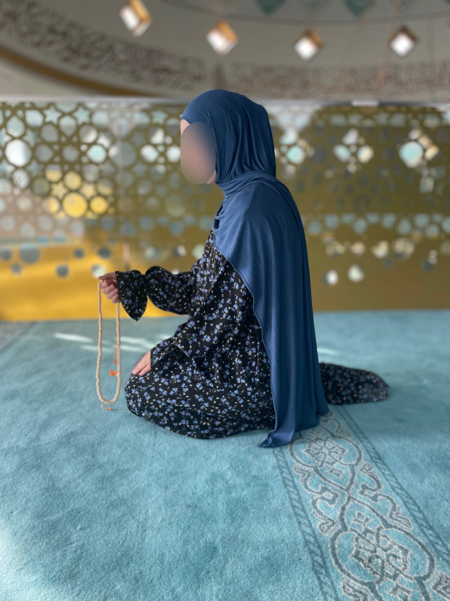 Gebetskleid mit passendem Kopftuch - klassisch