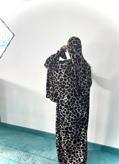 2-teiliges Set mit passendem Kopftuch - klassisch