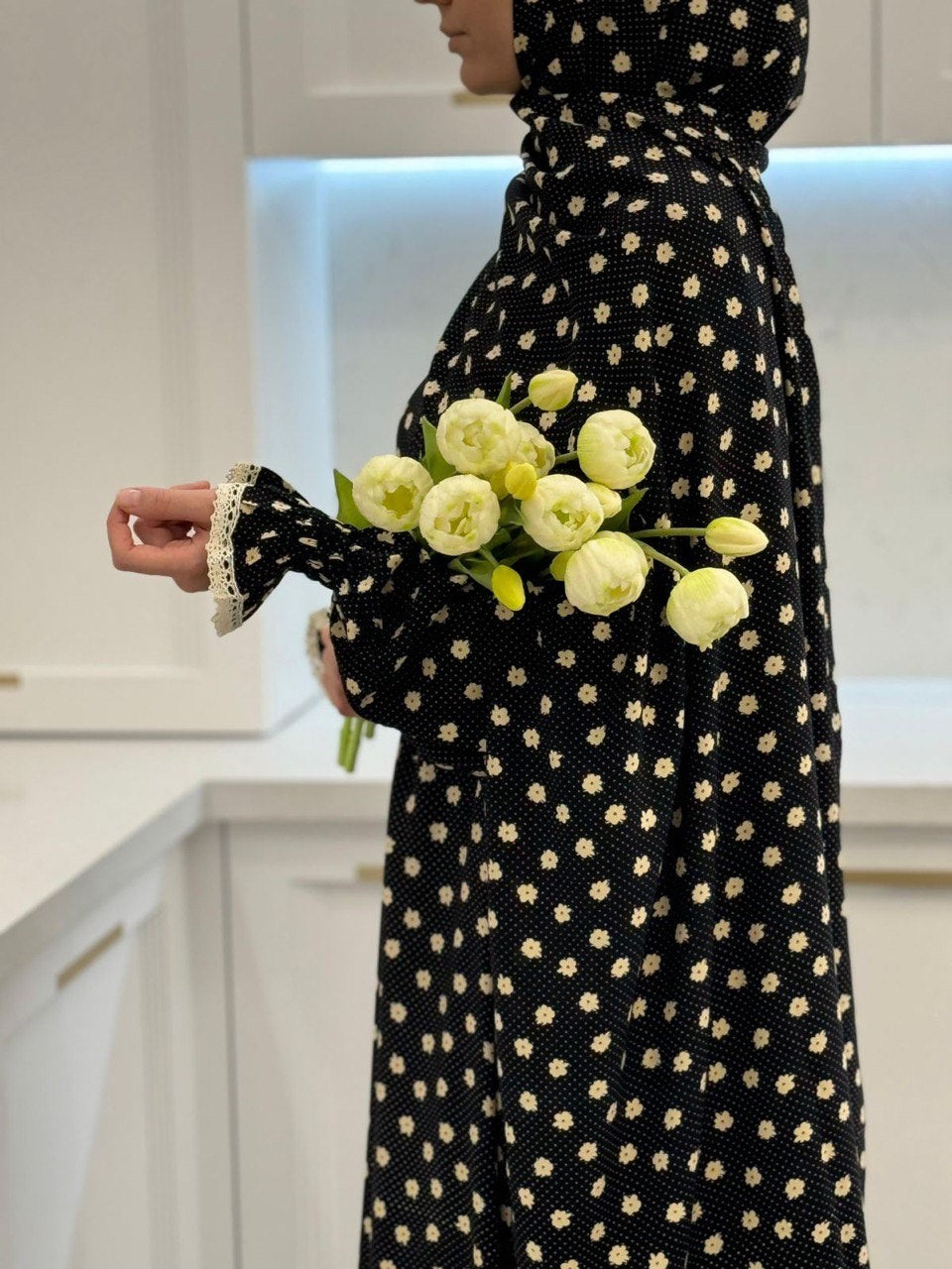 Gebetskleid mit passendem Kopftuch - klassisch