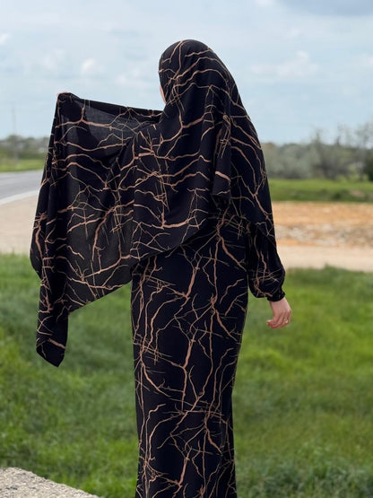 Gebetskleid mit passendem Kopftuch - klassisch