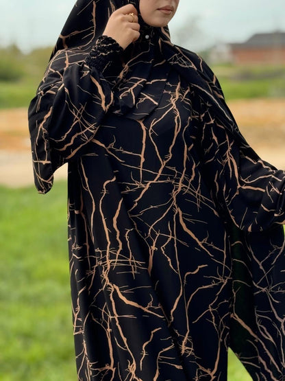 Gebetskleid mit passendem Kopftuch - klassisch