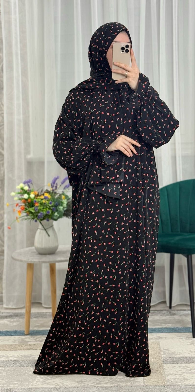 Gebetskleid mit passendem Kopftuch - locker